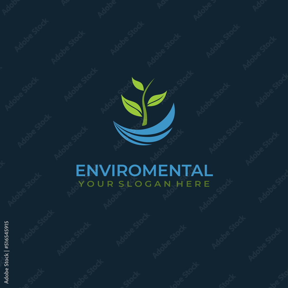 Enviroment nature logo template