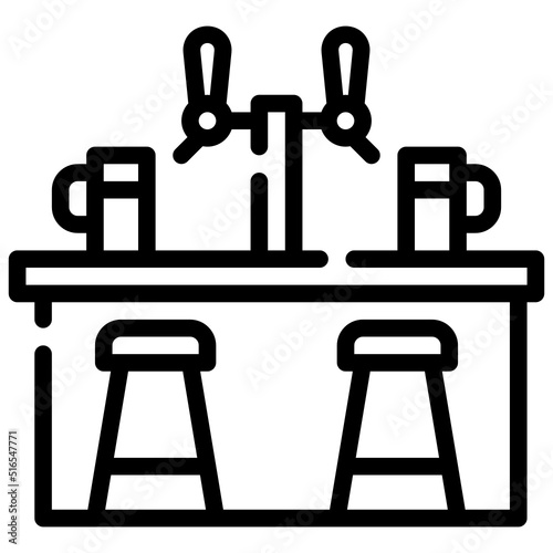 COUNTERBAR line icon,linear,outline,graphic,illustration