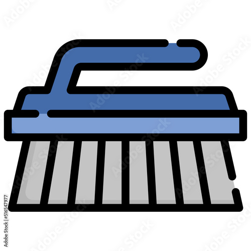 BRUSH filled outline icon,linear,outline,graphic,illustration