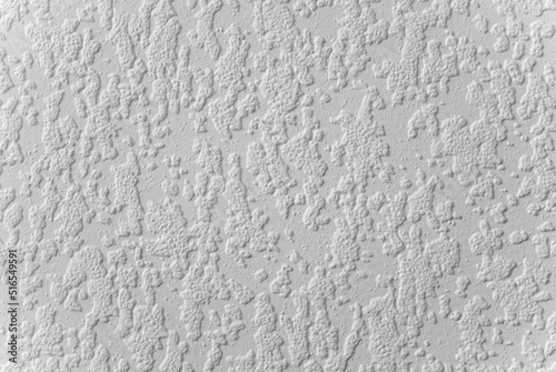 Texture of white foam paper.