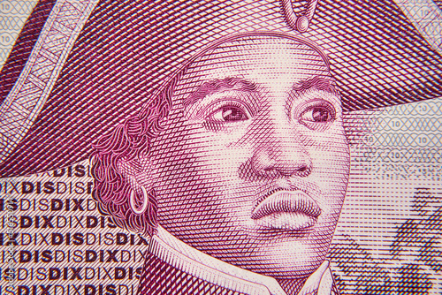 Fototapet 10 gourde haitańskie, banknot w przybliżeniu ,10 Haitian Gourde, approximate ban