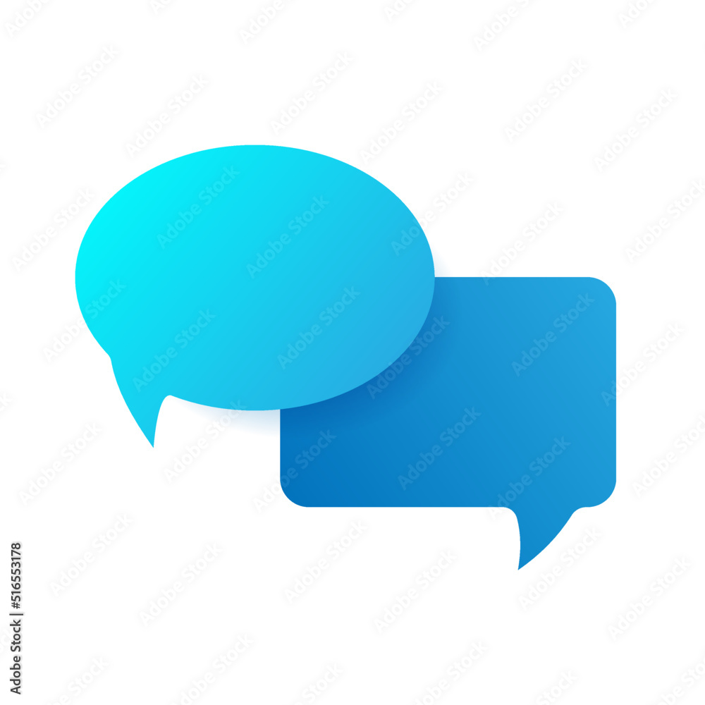 Chat icon with gradient. Vector design. Chat icon with gradient. Vector design.