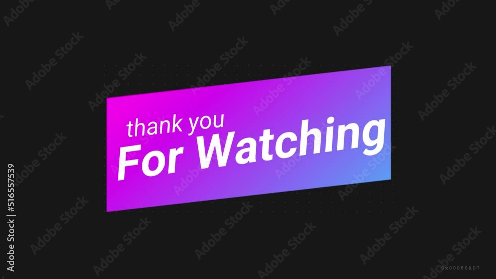 Thanks For Watching Intro and Outro Template | Thank You Background | Thank You Motion Graphics | Abstract Thank You Template Thanks For Watching Intro and Outro Template | Thank You Background | Thank You Motion Graphics | Abstract Thank You Template