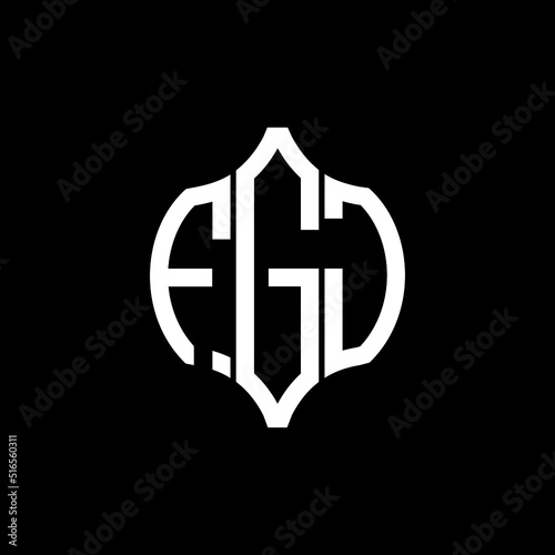 FGJ letter logo. FGJ best black background vector image. FGJ Monogram logo design for entrepreneur and business.
 photo