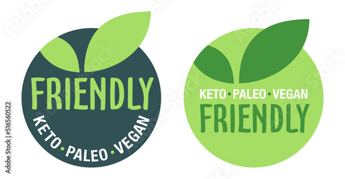 Keto, Paleo, Vegan diet friendly badge