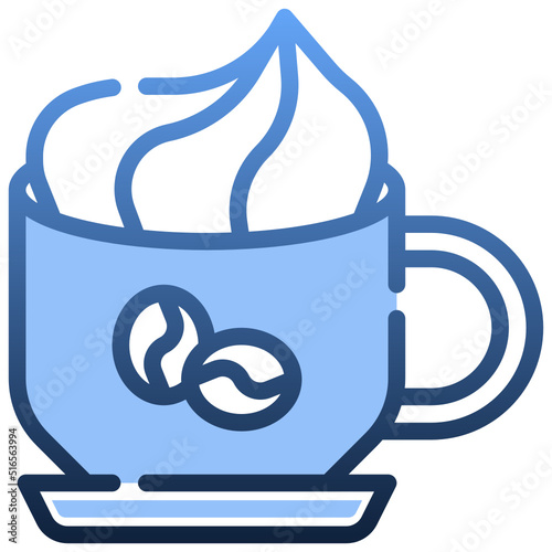 CAPUCCINO Gradient icon,linear,outline,graphic,illustration
