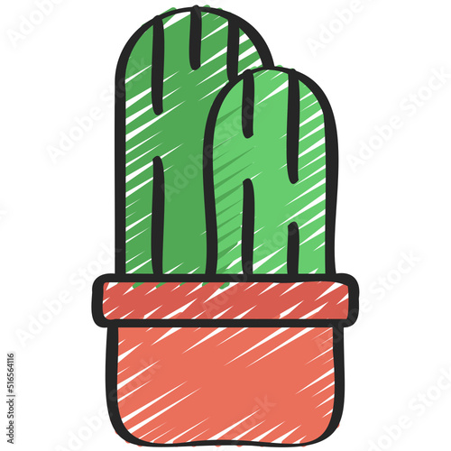 Double Cactus Icon