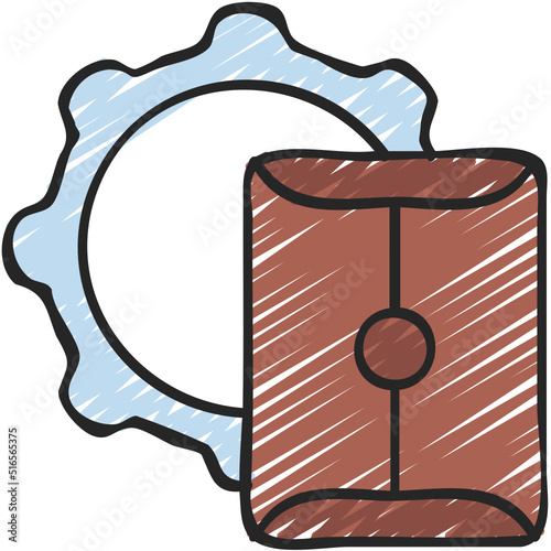 Confidential File Management Icon