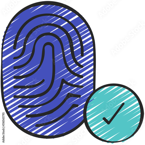 Thumb Print Correct Icon