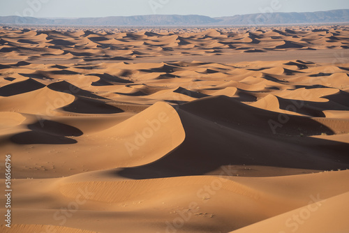 Fotografie Sunrise in Erg Chegaga Desert in Morocco, Africa