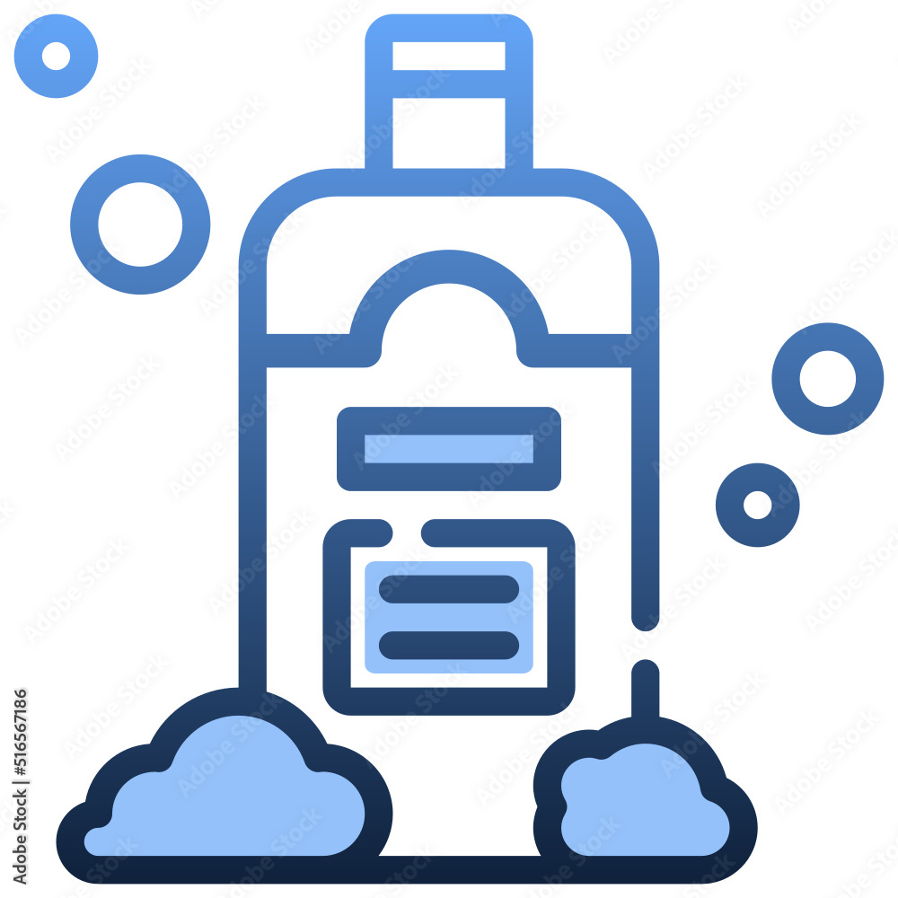 LIQUID SOAP Gradient icon,linear,outline,graphic,illustration