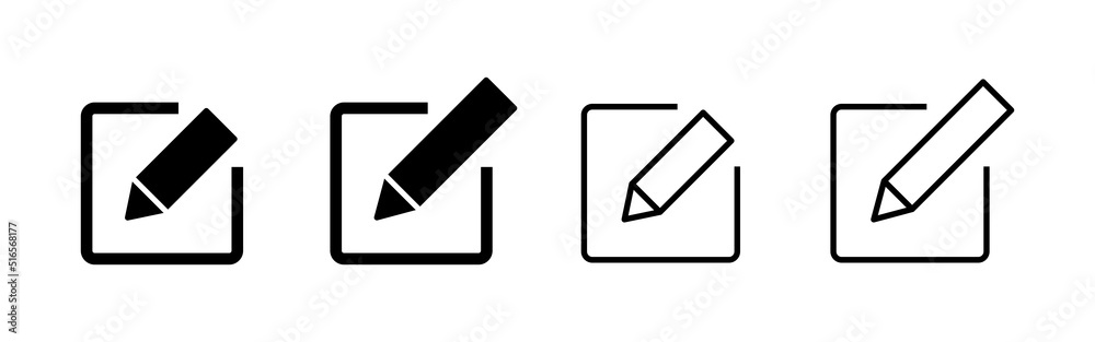 Edit icon vector. edit document sign and symbol. edit text icon. pencil. sign up Edit icon vector. edit document sign and symbol. edit text icon. pencil. sign up