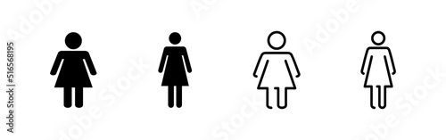 Female icon vector. woman sign and symbol