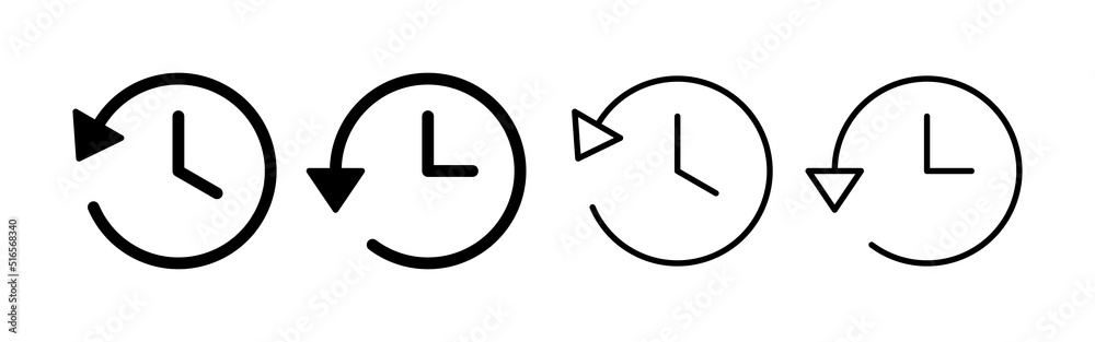 History icon vector. recent event history sign and symbol History icon vector. recent event history sign and symbol