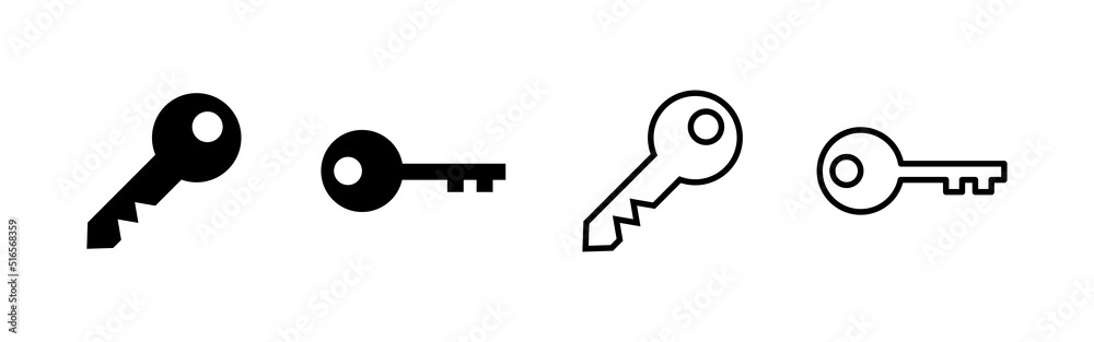 Key icon vector. Key sign and symbol. Key icon vector. Key sign and symbol.