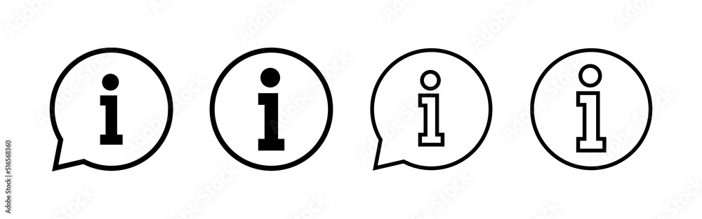 Info sign icon vector. about us sign and symbol. Faq icon Info sign icon vector. about us sign and symbol. Faq icon
