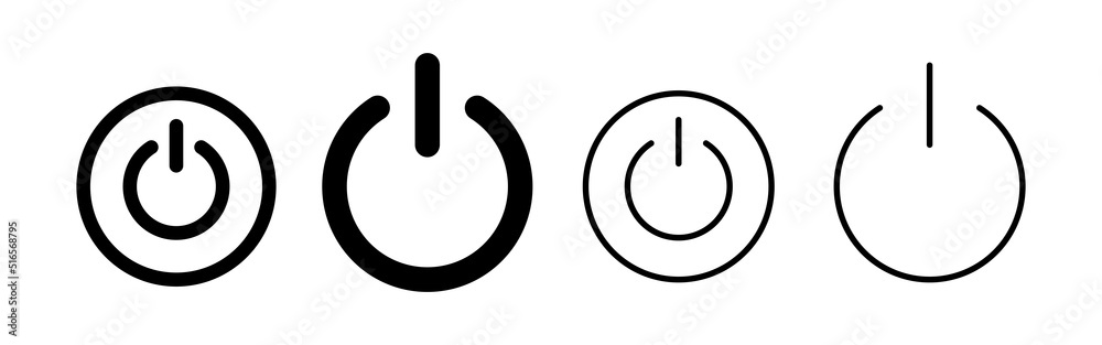 Power icon vector. Power Switch sign and symbol. Electric power Power icon vector. Power Switch sign and symbol. Electric power