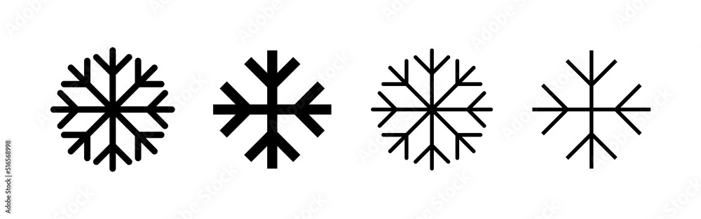 Snow icon vector. snowflake sign and symbol Snow icon vector. snowflake sign and symbol
