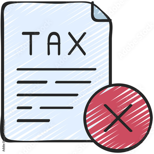 Missed Tax Bill Icon