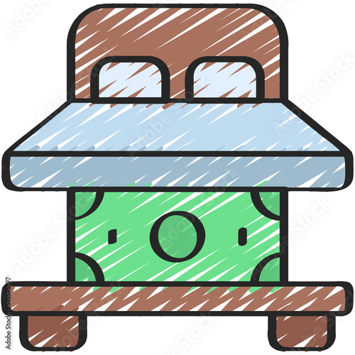 Money Under Mattress Icon