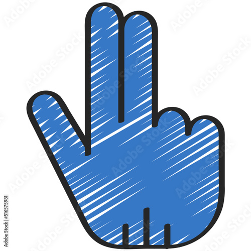 Two Finger Pointer Icon