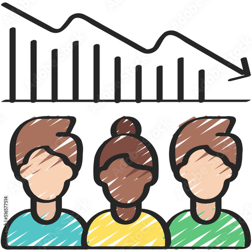 Employee Decline Icon