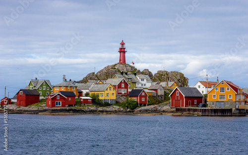 Ona lighthouse island village in Norway
