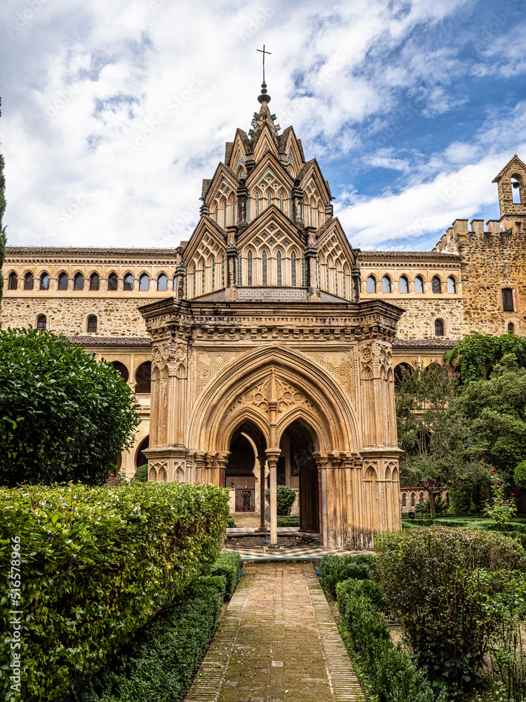 Obraz premium Royal Monastery of Santa Maria de Guadalupe. Caceres, Spain.