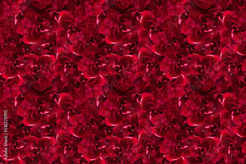 Seamless floral pattern consisting of a red peony. Suitable for postcard design February 14, birthday, valentine's day, summer sale.