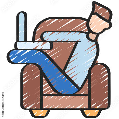 Relaxed Working Icon