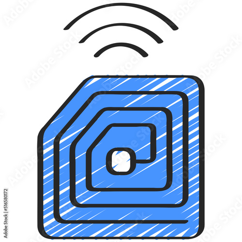 RFID Chip Icon