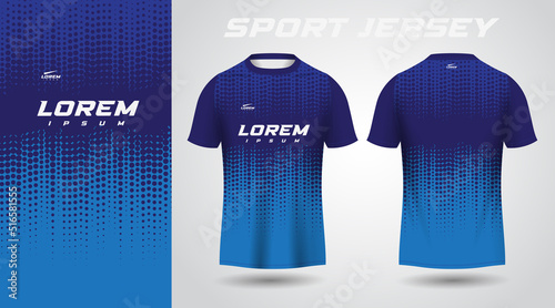 blue t-shirt sport jersey design