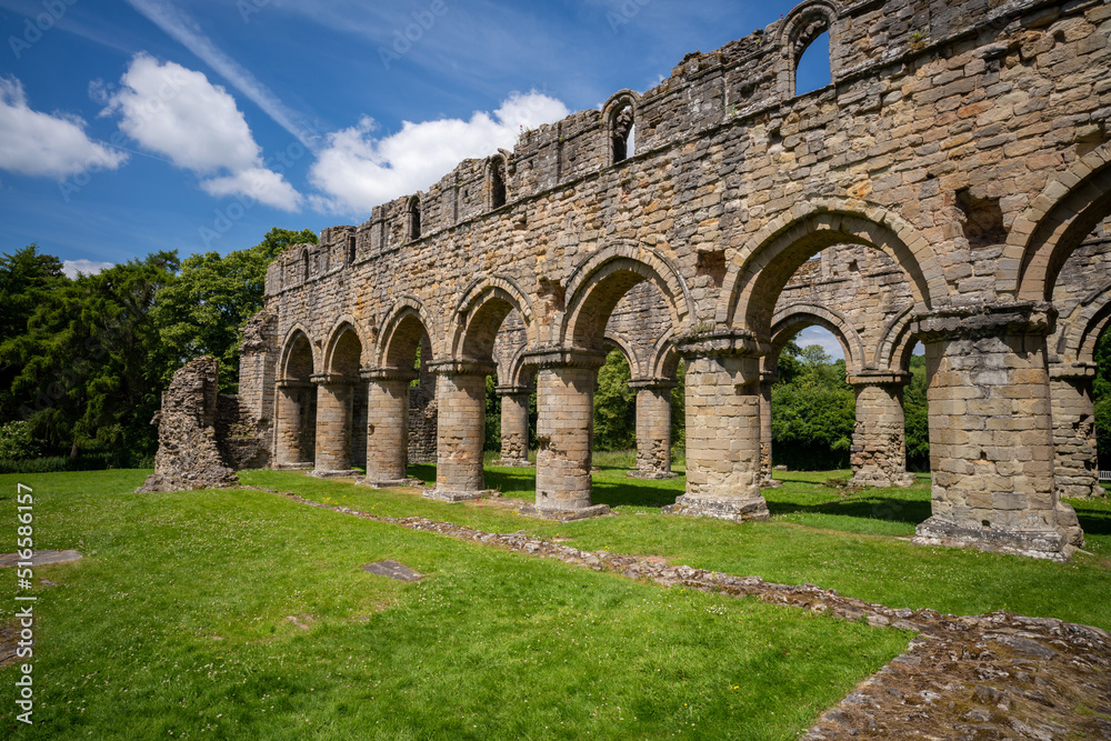The Impressive remains of Buildwas Abbey in Shropshire, England