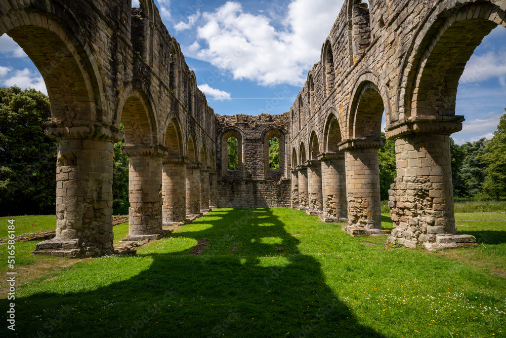 The Impressive remains of Buildwas Abbey in Shropshire, England