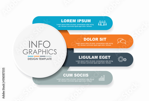 Infographic design template with place for your data. Vector illustration.