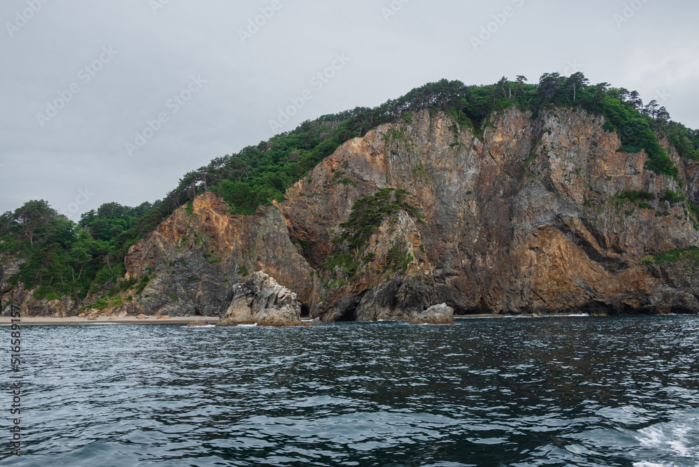 Obraz premium 圧巻の海のアルプス北山崎断崖の絶景