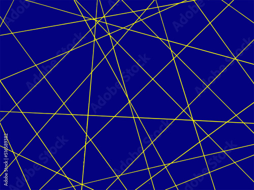 Beautiful geometric background with yellow lines drawn on very peri paper. Geometric style pattern.