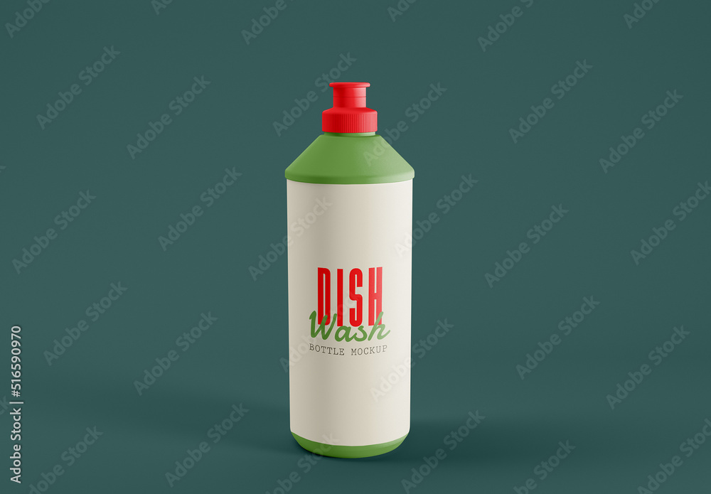 Washingup Bottle Mockup Stock Template | Adobe Stock