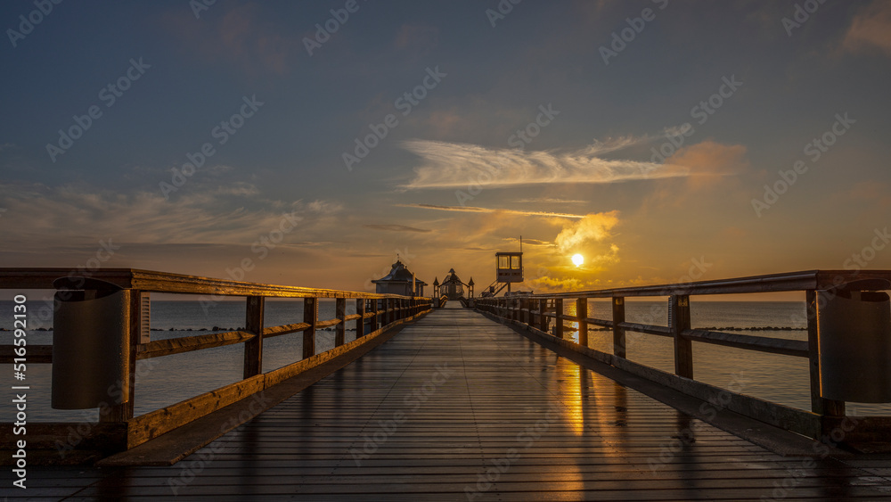 Seebrücke an der Ostseeküste