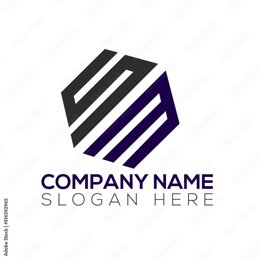 SM Letter Logo Design SM Letter Logo Design