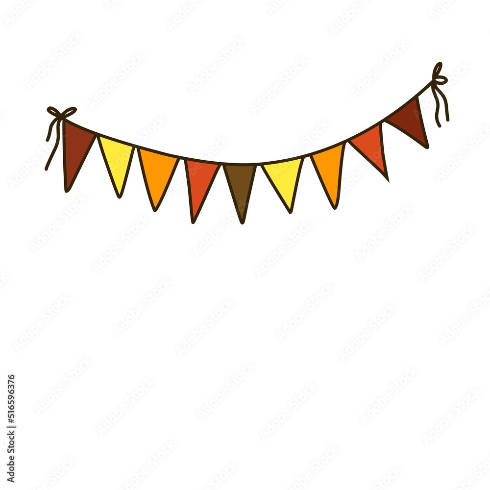 Obraz premium garland illustration