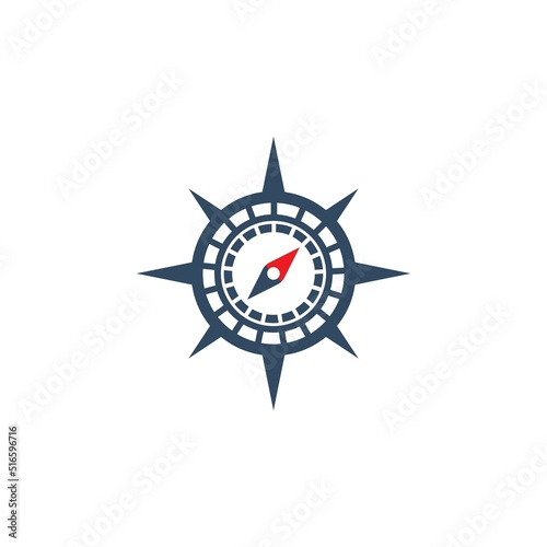 Compass logo template vector icon