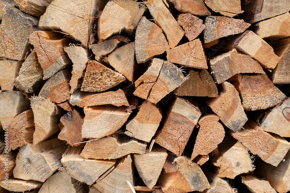 stocks of timber for the winter stacked stocks of timber for the winter stacked