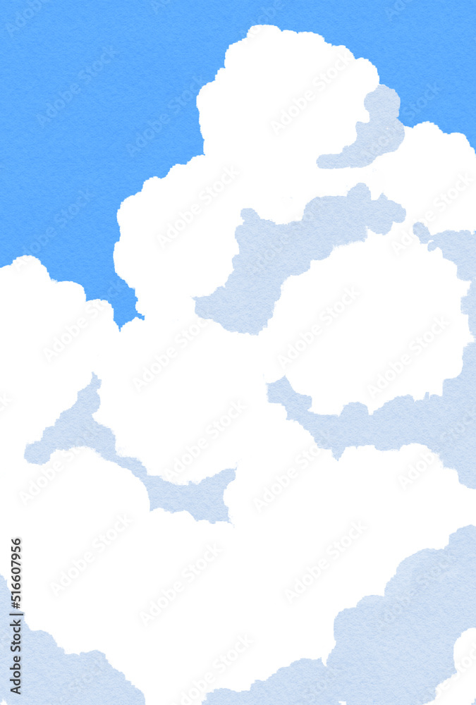 背景素材_青空と入道雲 背景素材_青空と入道雲