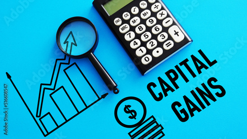 Capital gains is shown using the text photo