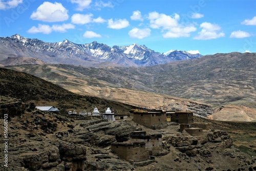Village Tashigang, Spiti valley, Himachal Pradesh, INDIA
