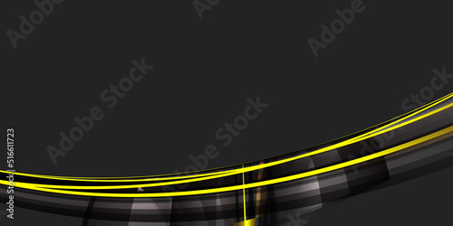 Modern black and yellow background
