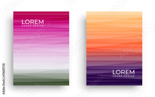 Dynamic wavy light and shadow texture background with orange and pink summer gradient colours design	
