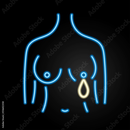 breast feeding lactation neon sign, modern glowing banner design, colorful modern design trends on black background. Vector illustration.