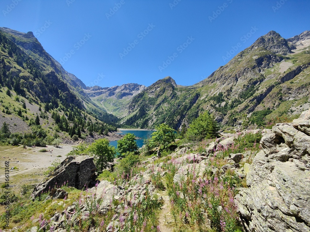 Obraz premium Lac Lauvitel - Parc des écrins - alpes - France